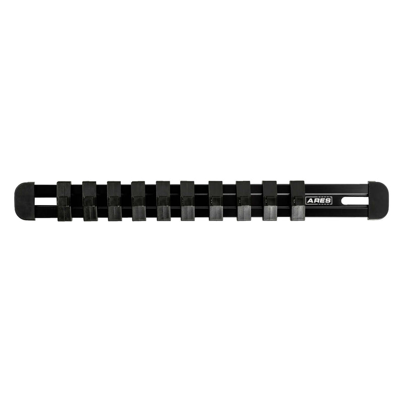 1/4-Inch Drive Black 9.84-Inch Socket Rail with Locking End Caps