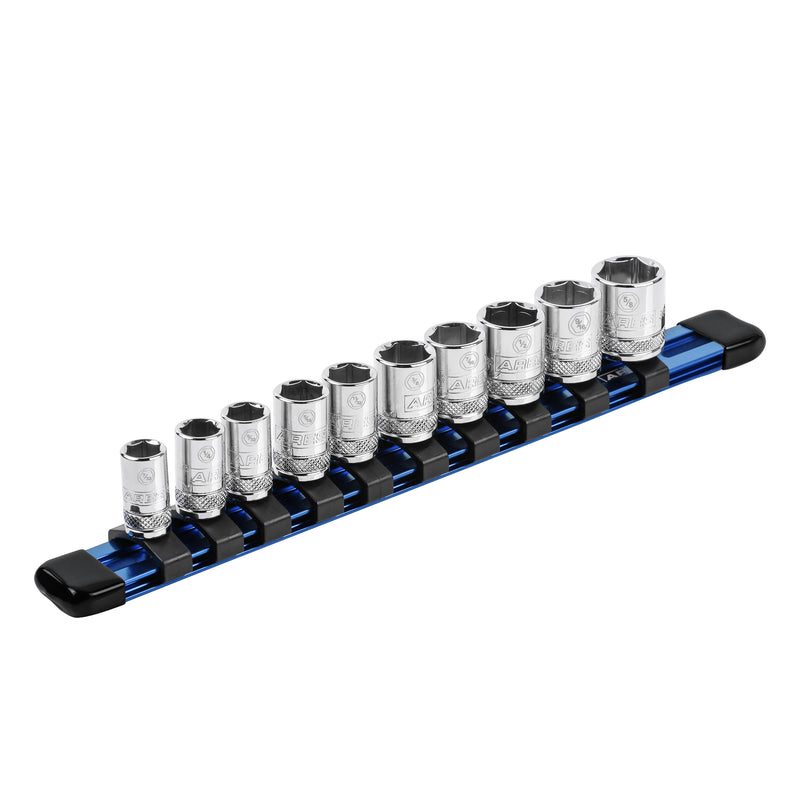 1/4-Inch Drive Blue 9.84-Inch Socket Organizer