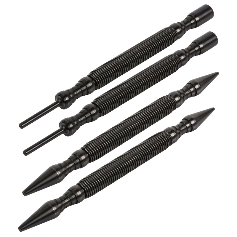 2-Pack 2-Piece Dual Head Nail Setter & Hinge Pin Remover Punch Set