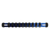 3/8-Inch Drive Blue 9.84-Inch Socket Rail with Locking End Caps