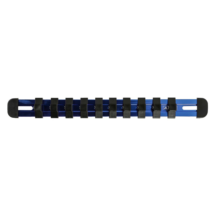 ARES 60102 - 3/8-Inch Drive Blue 9.84-Inch Socket Rail with Locking End Caps