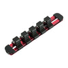 1/2-Inch Drive Red 6-Inch Socket Rail with Locking End Caps