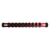 3/8-Inch Drive Red 9.84-Inch Socket Rail with Locking End Caps