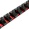 1/4-Inch Red Black 9.84-Inch Socket Organizer