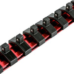 1/4-Inch Red Black 9.84-Inch Socket Organizer