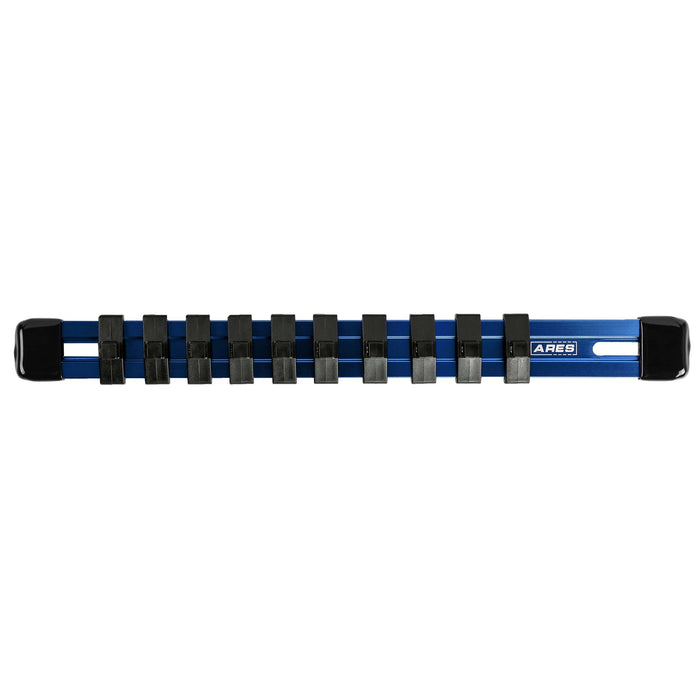 ARES 60076 - Organizador de dados de 9,84 pulgadas con unidad de 1/4 de pulgada, color azul