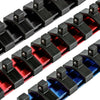 3-Piece 1/4-Inch Drive 9.84-Inch Aluminum Socket Rail Set with Locking End Caps