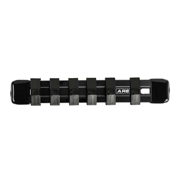 ARES 60061 - Organizador de dados de 6 pulgadas con unidad de 1/4 de pulgada, color negro
