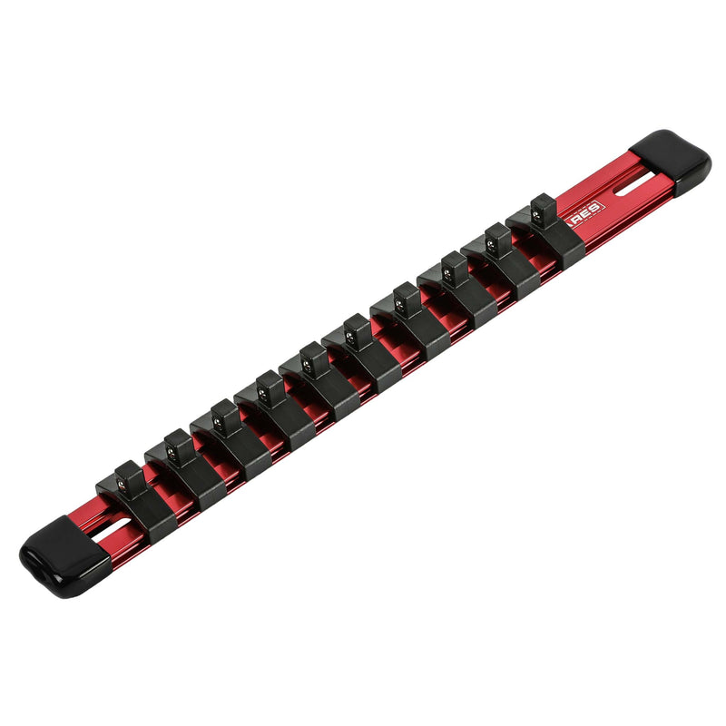 1/4-Inch Red Black 9.84-Inch Socket Organizer