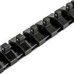 1/4-Inch Drive Black 9.84-Inch Socket Rail with Locking End Caps