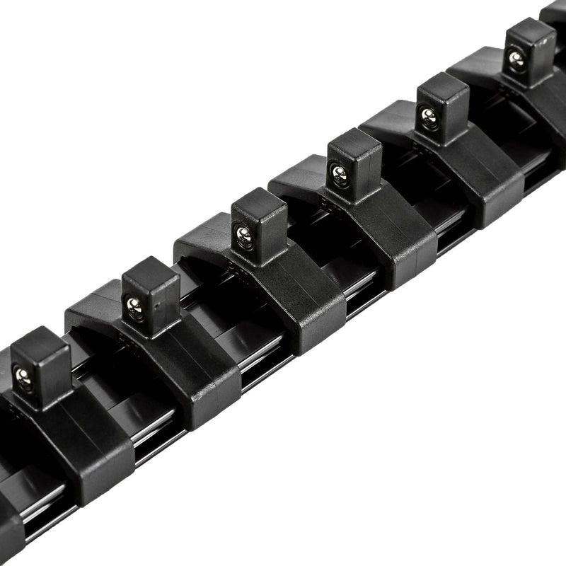 1/4-Inch Drive Black 9.84-Inch Socket Rail with Locking End Caps