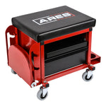 Red Heavy Duty Multi-Function Mechanic's Rolling Seat