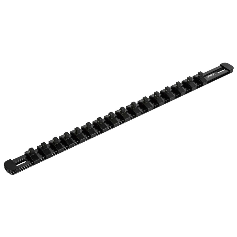 1/4-Inch Drive Black 17-Inch Socket Rail with Locking End Caps