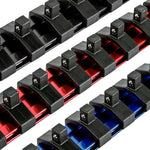 3-Piece 1/4-Inch Drive 9.84-Inch Aluminum Socket Rail Set