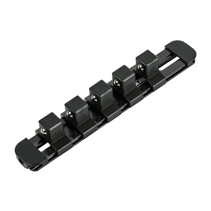 1/2-Inch Drive Black 6-Inch Socket Rail with Locking End Caps