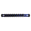 1/4-Inch Drive Blue 9.84-Inch Socket Rail with Locking End Caps